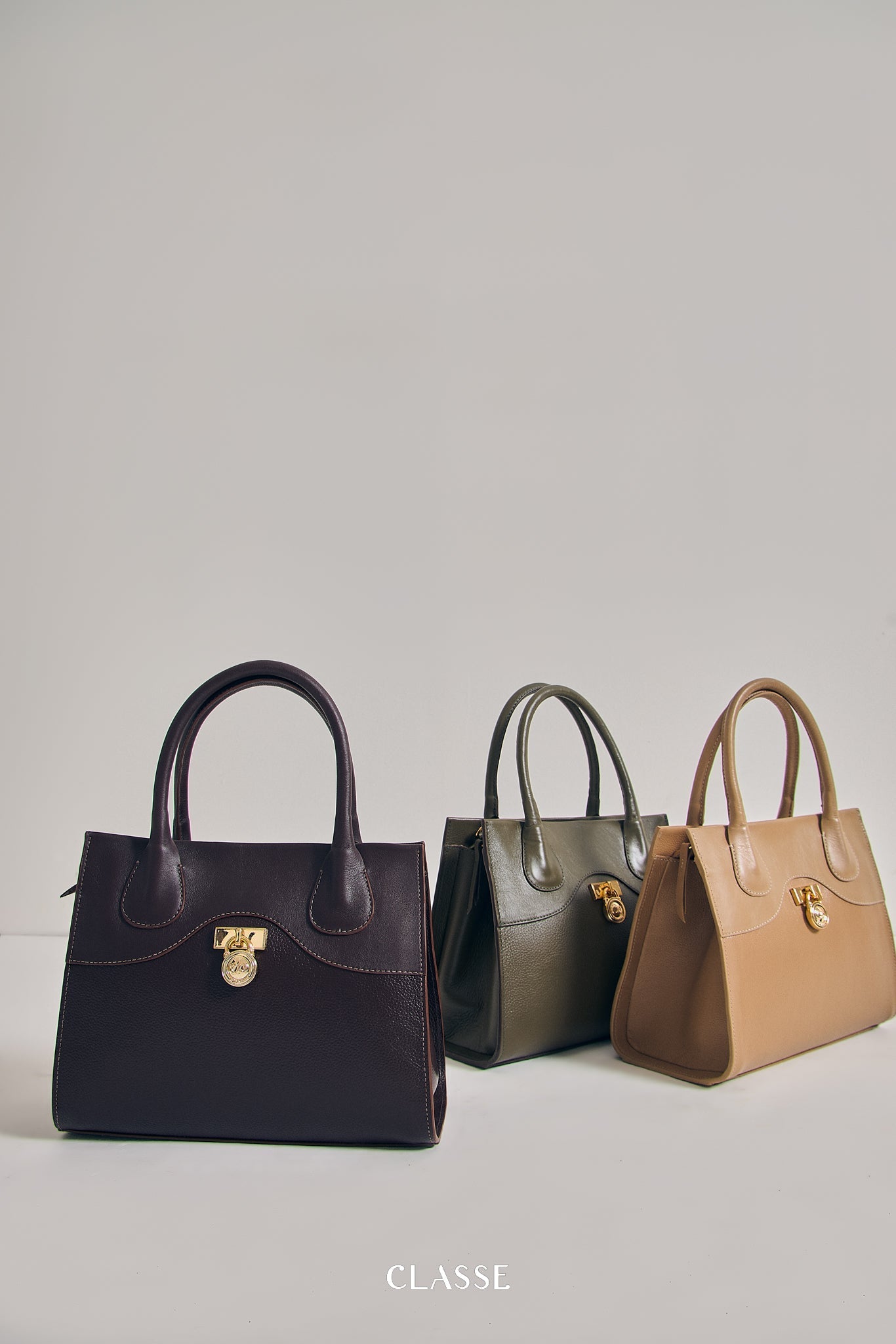 família verena de bolsas de couro