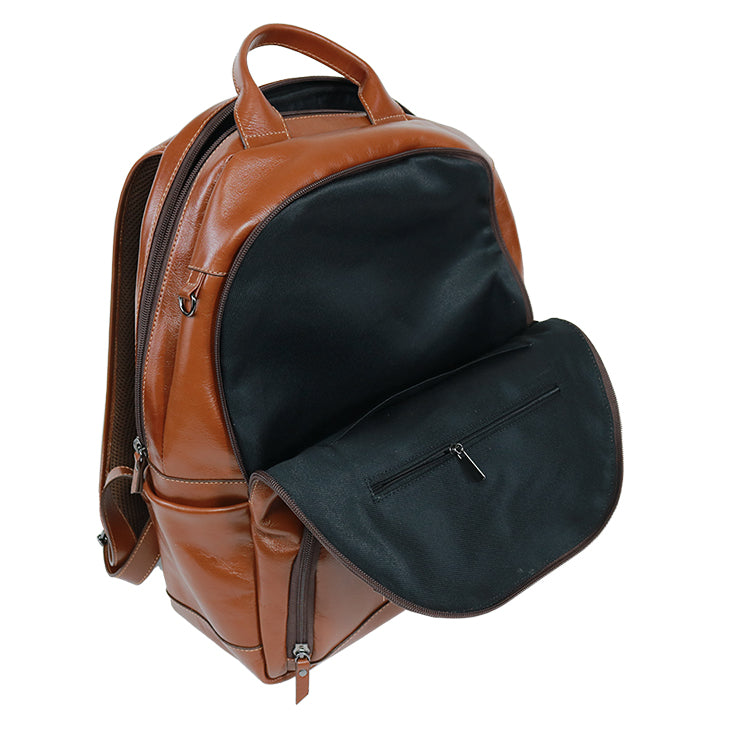 Mochila de Couro Masculina Adventure - Havana