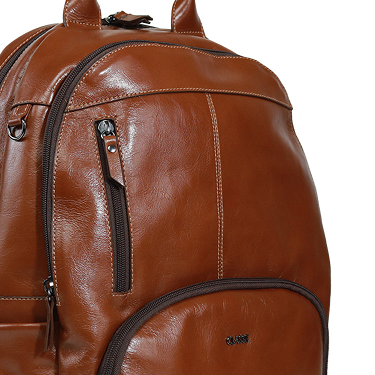 Mochila de Couro Masculina Adventure - Havana