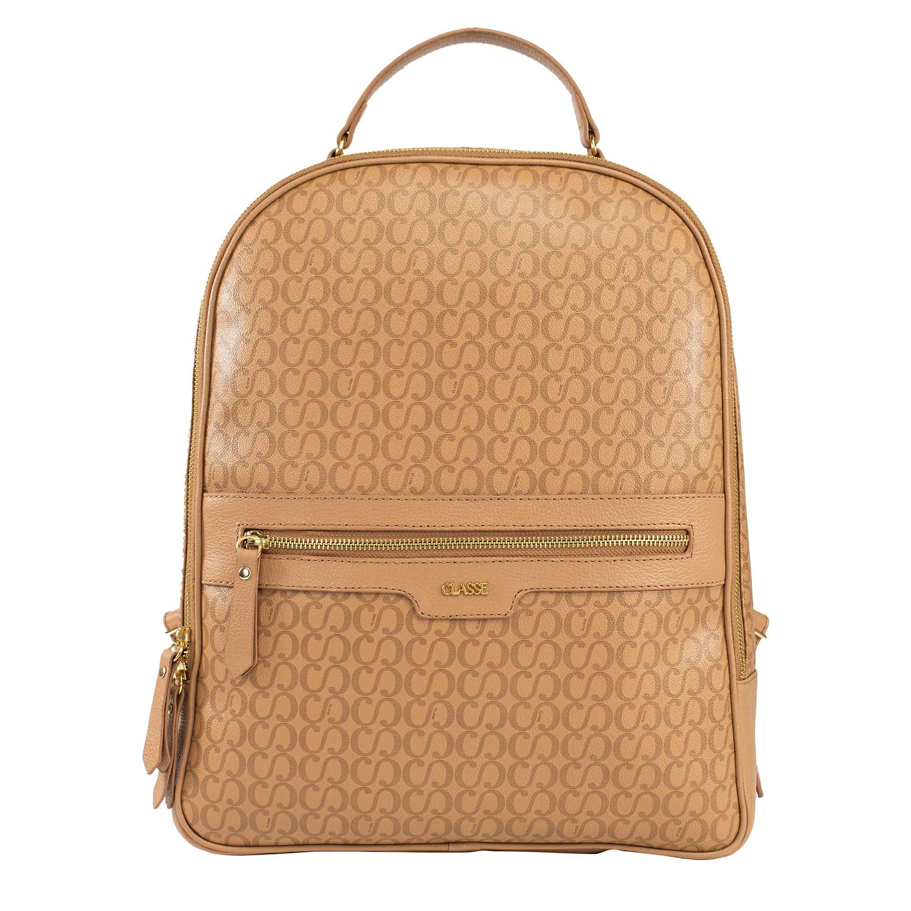 Mochila Feminina Canvas - Tan/Tan