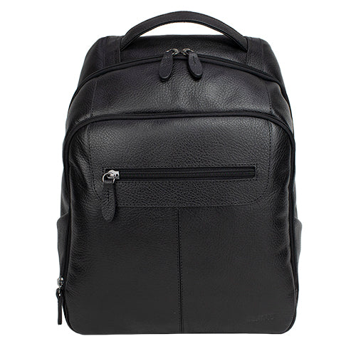 Mochila de Couro Masculina Preto