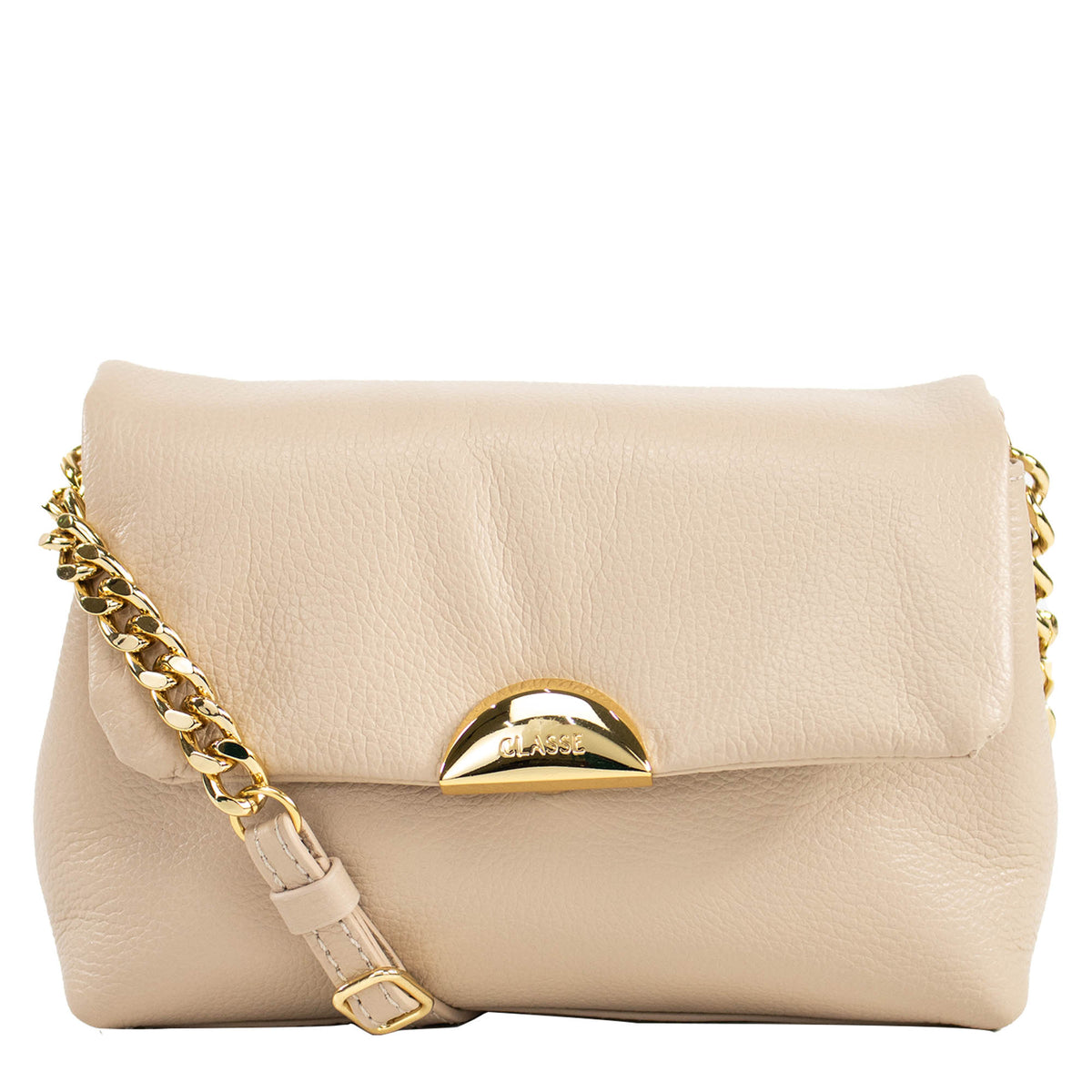 Bolsa de Couro Tiracolo Bag Luma - Creme
