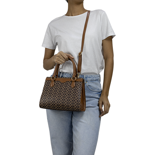 Bolsa Tote Canvas Mariana - Marrom/Nocciola