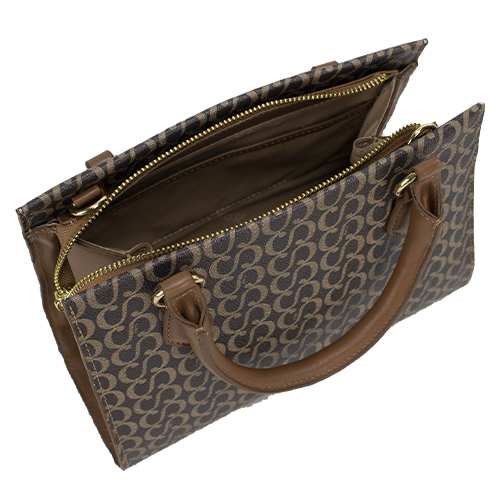 Bolsa Tote Canvas Mariana - Marrom/Nocciola