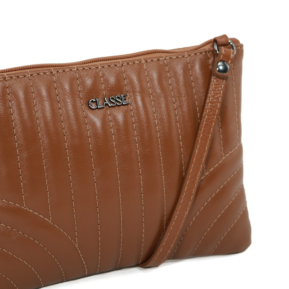 Bolsa de Couro Crossbody Eva - Metal Preto