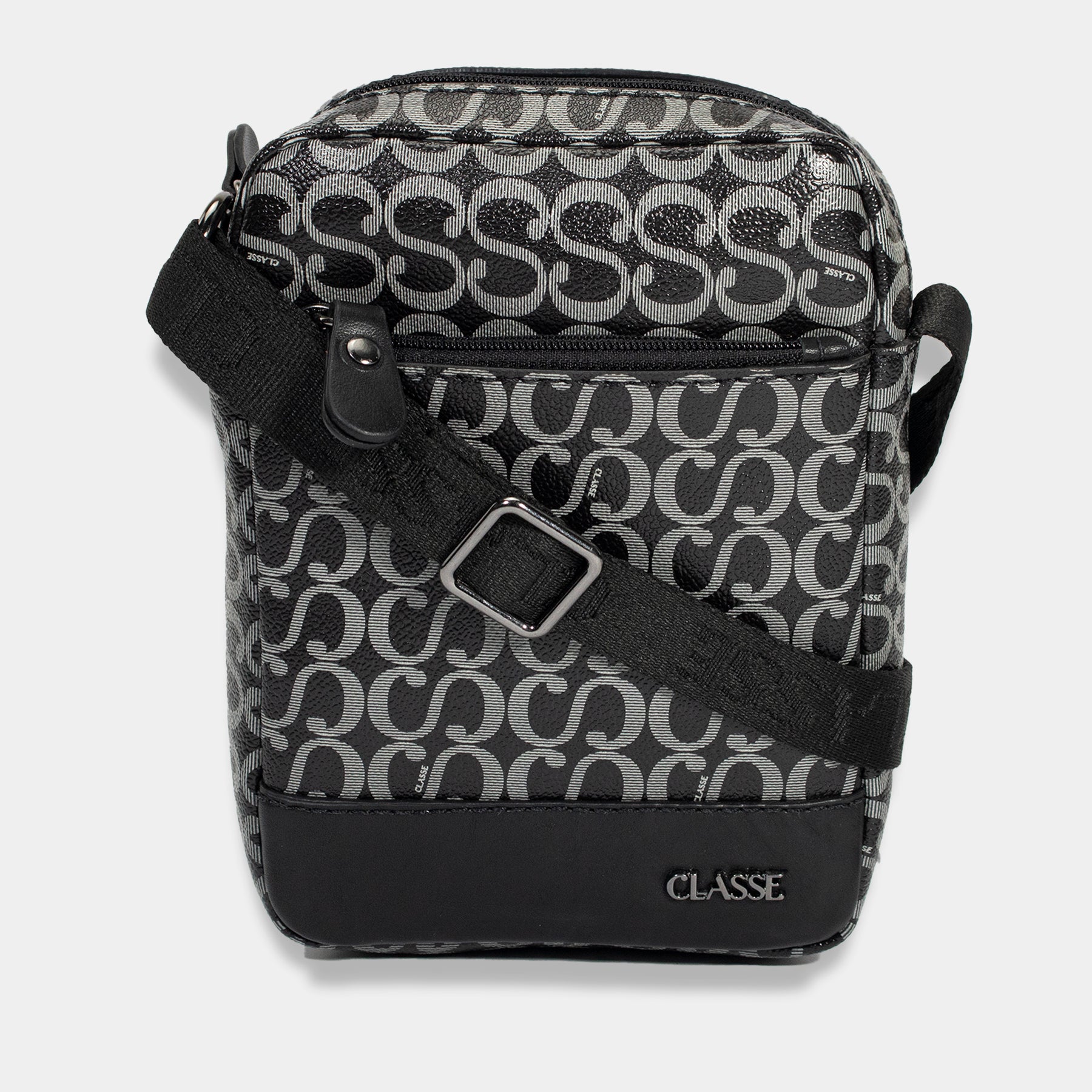 Shoulder Bag Masculina Canvas - Preto