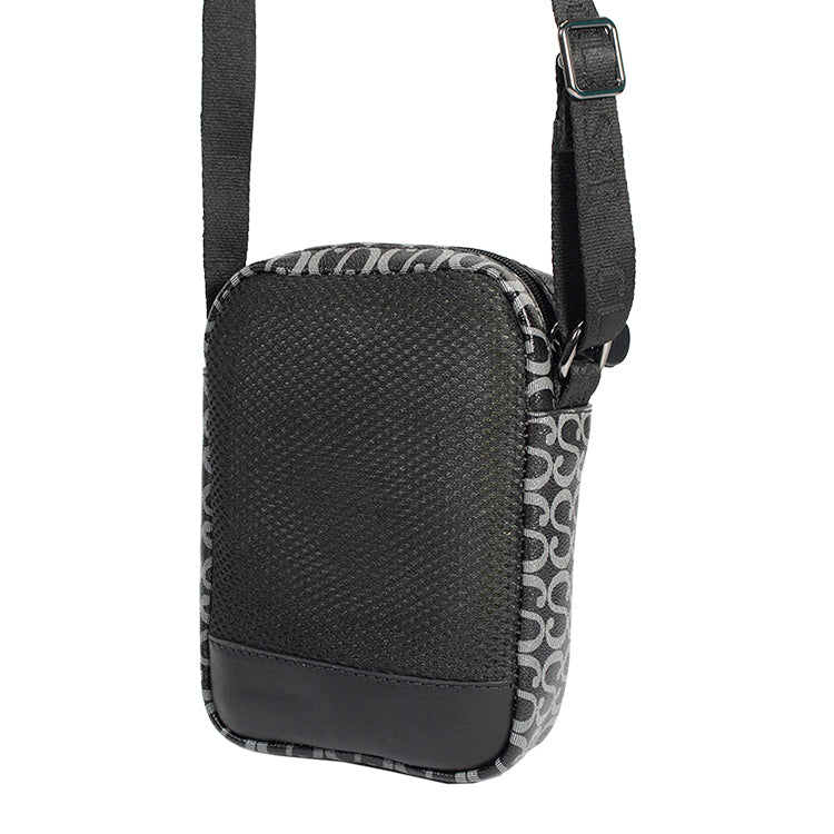 Shoulder Bag Masculina Canvas - Preto