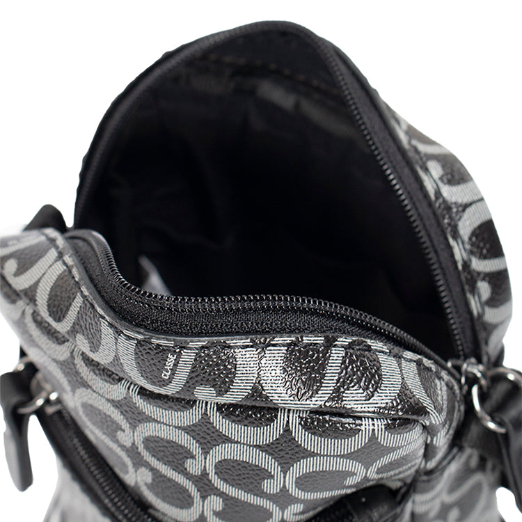 Shoulder Bag Masculina Canvas - Preto