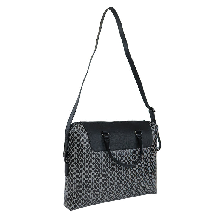 Pasta Masculina Grande Canvas - Preto