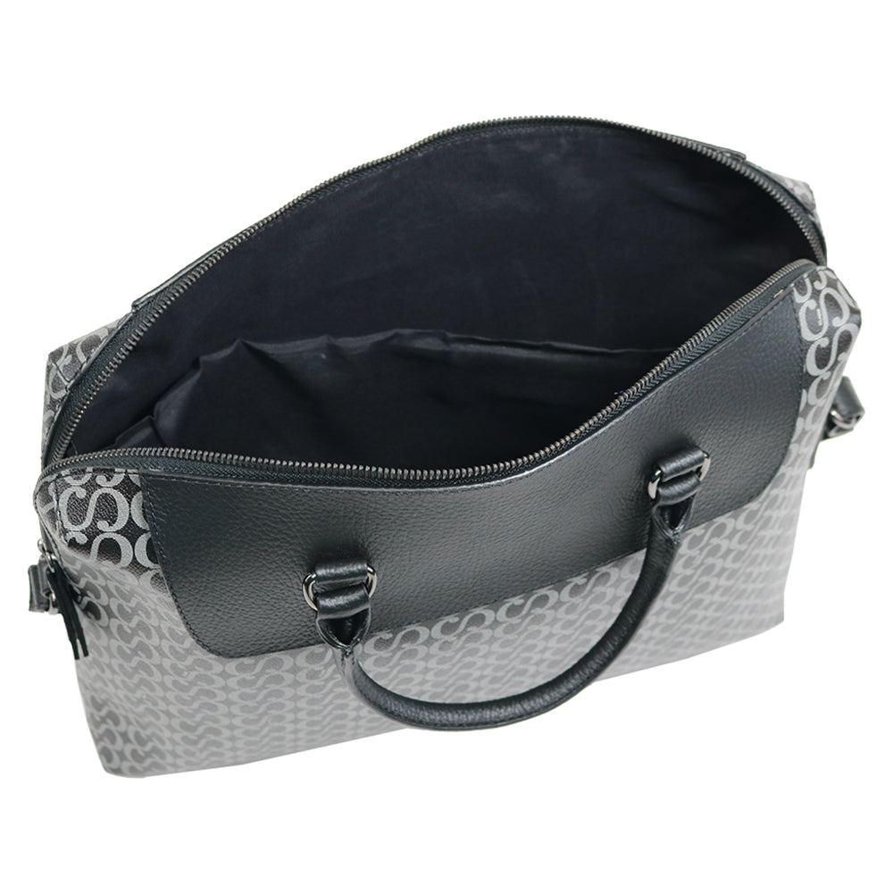 Pasta Masculina Grande Canvas - Preto
