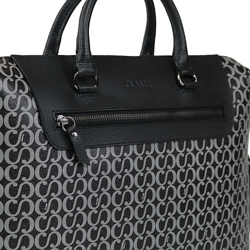 Pasta Masculina Grande Canvas - Preto