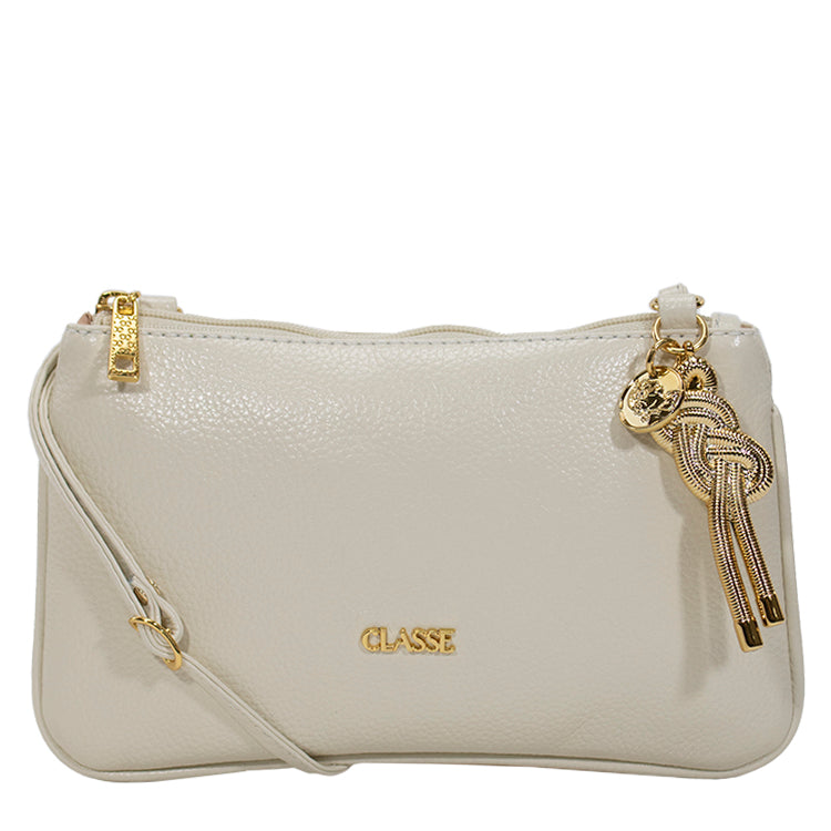 Bolsa Crossbody de Couro - Off White