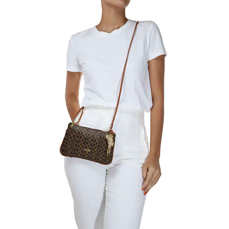 Bolsa Crossbody Canvas - Nocciola