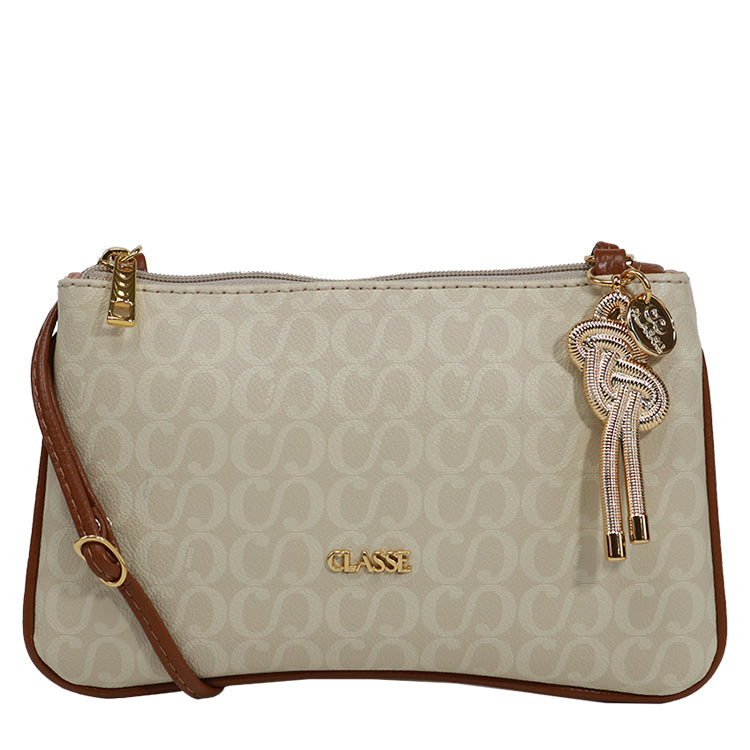 Bolsa Crossbody Canvas - Creme