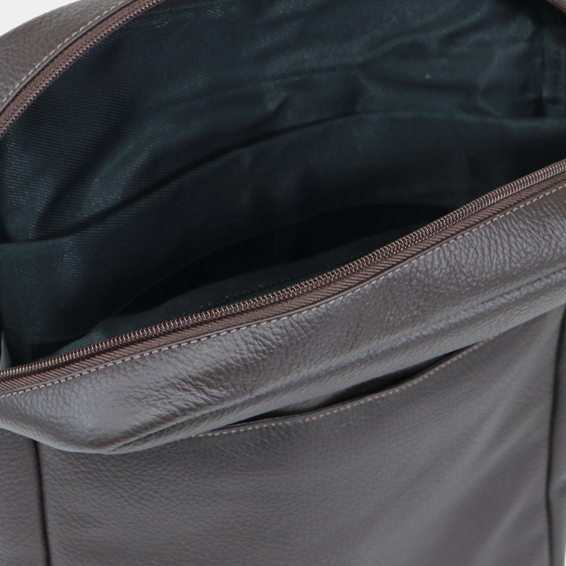 Mochila De Couro Masculina Grande - Café