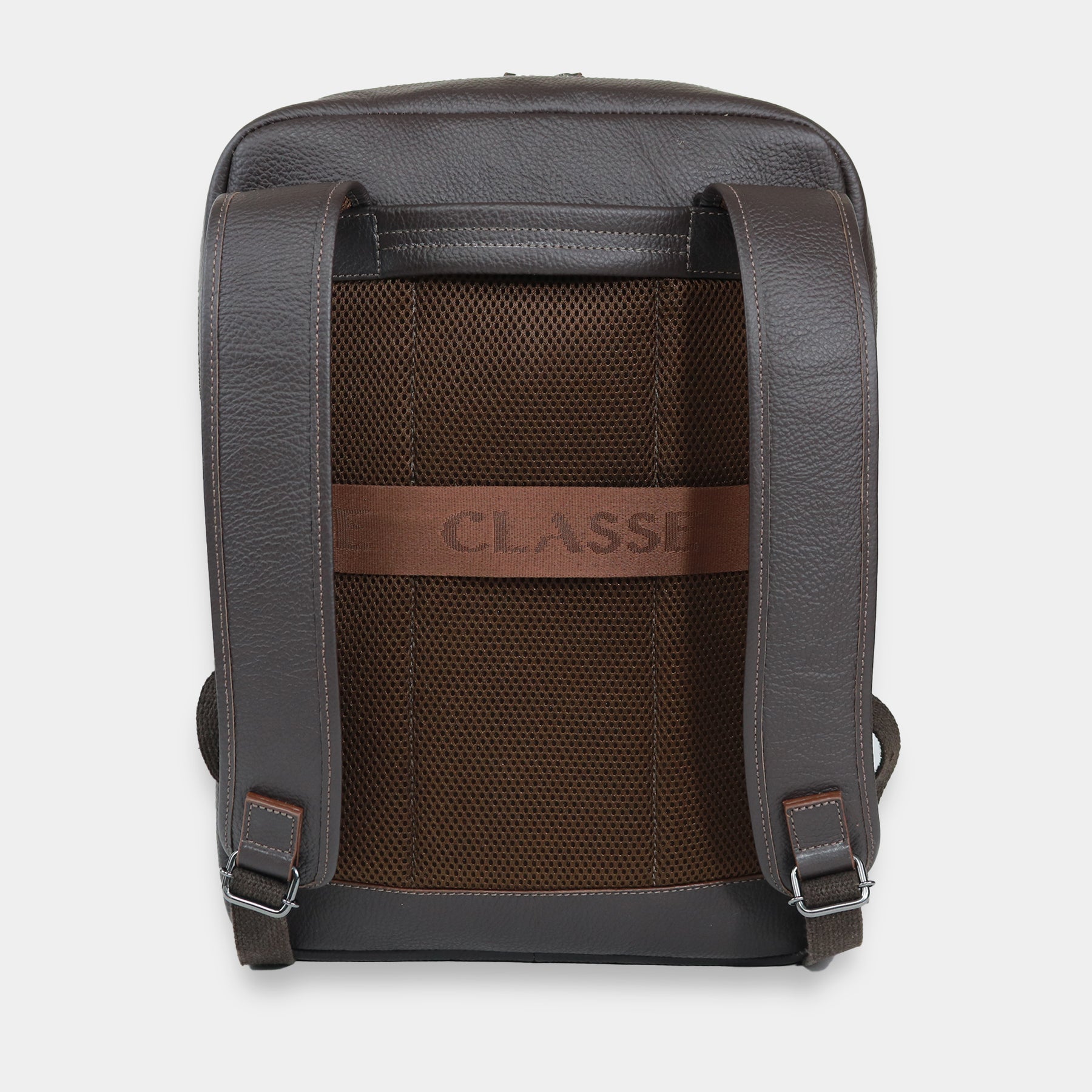 Mochila De Couro Masculina Grande - Café