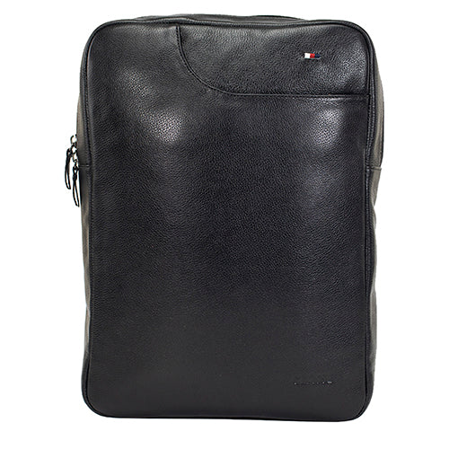 Mochila de Couro Masculina Grande Fenix - Preto