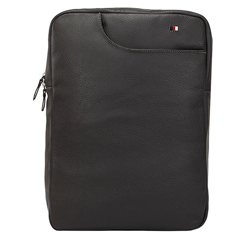 Mochila de Couro Masculina Grande Fenix - Café