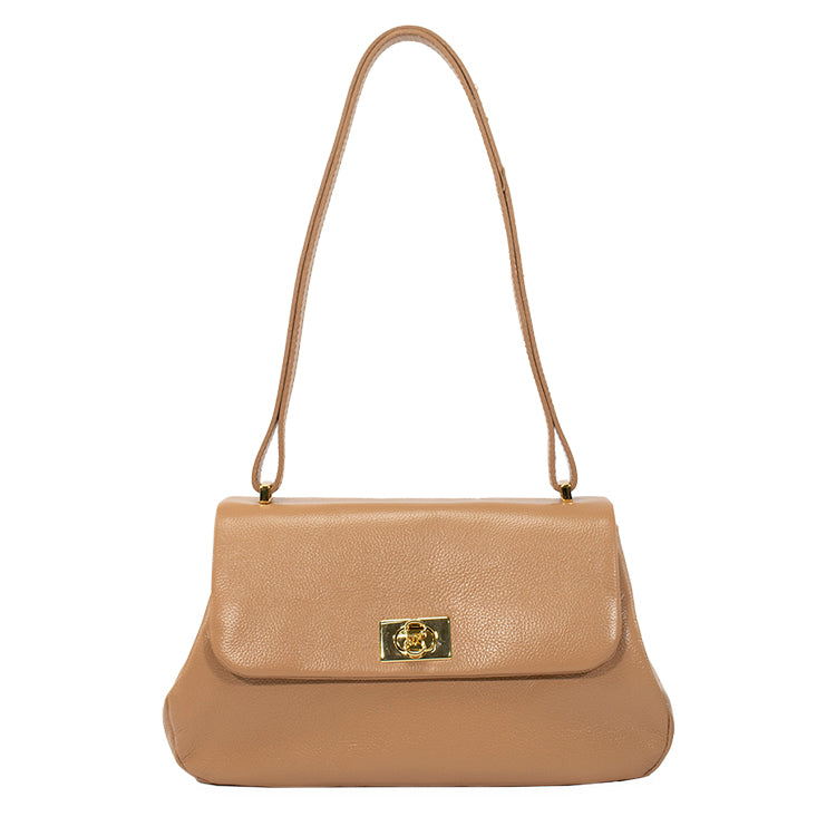 Bolsa Tiracolo de Couro Laila - Tan