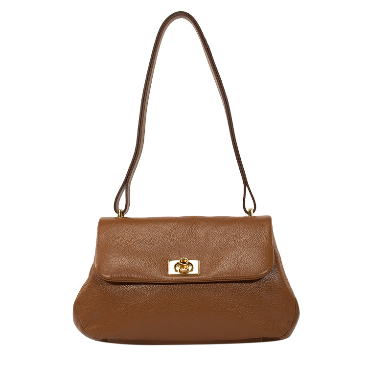 Bolsa Tiracolo de Couro Laila - Nocciola