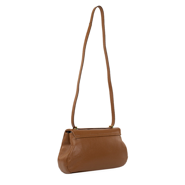 Bolsa Tiracolo de Couro Laila - Nocciola