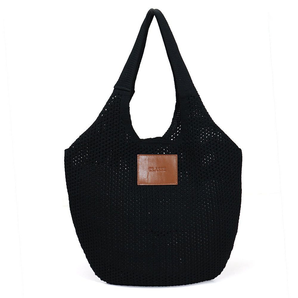 Bolsa de Crochê Lilla - Preto/Nocciola