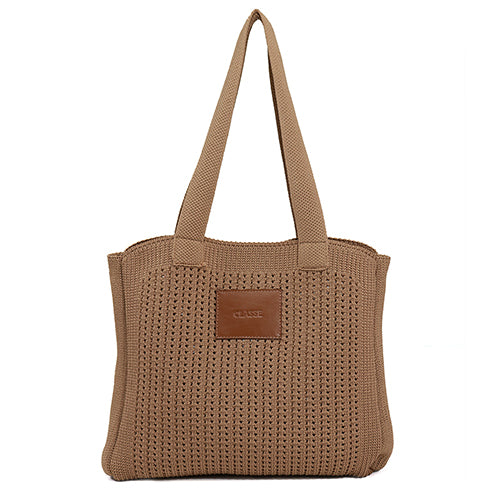Bolsa Shopping Bag de Crochê Lila - Tan