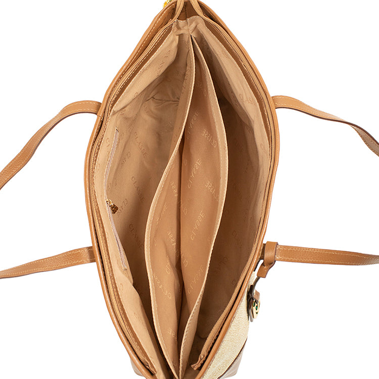 Bolsa Shopping Bag - Tra. Palha/Nocciola