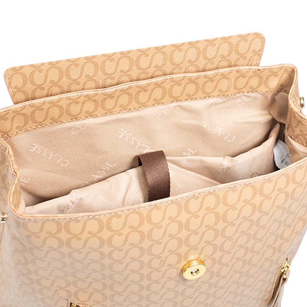 Mochila Feminina Maitê Canvas - Tan