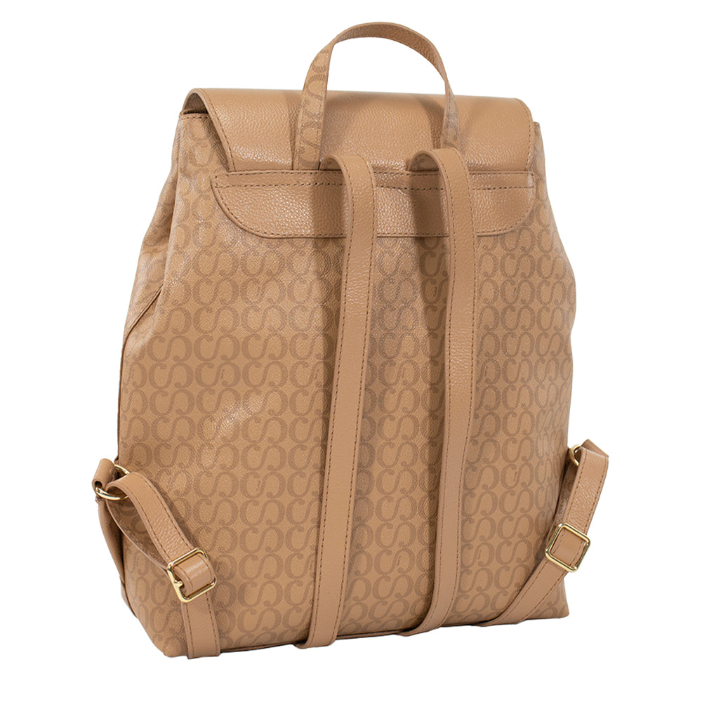 Mochila Feminina Maitê Canvas - Tan