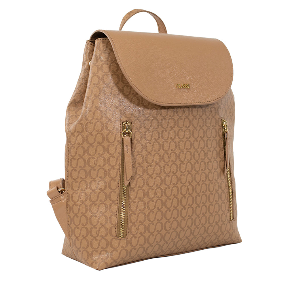 Mochila Feminina Maitê Canvas - Tan