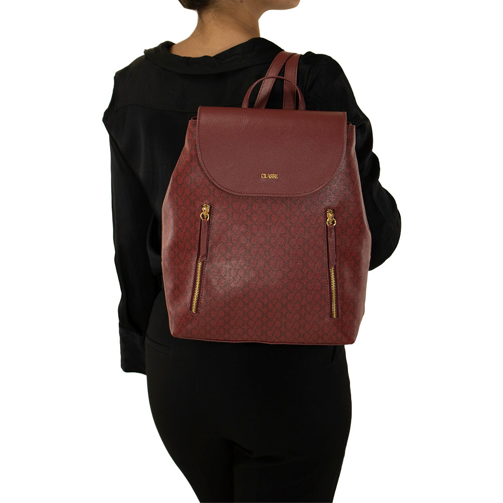 Mochila Feminina Maitê Canvas - Ruby