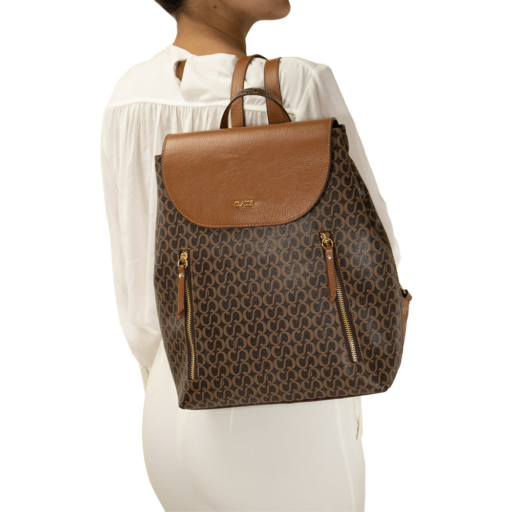 Mochila Feminina Maitê Canvas - Marrom