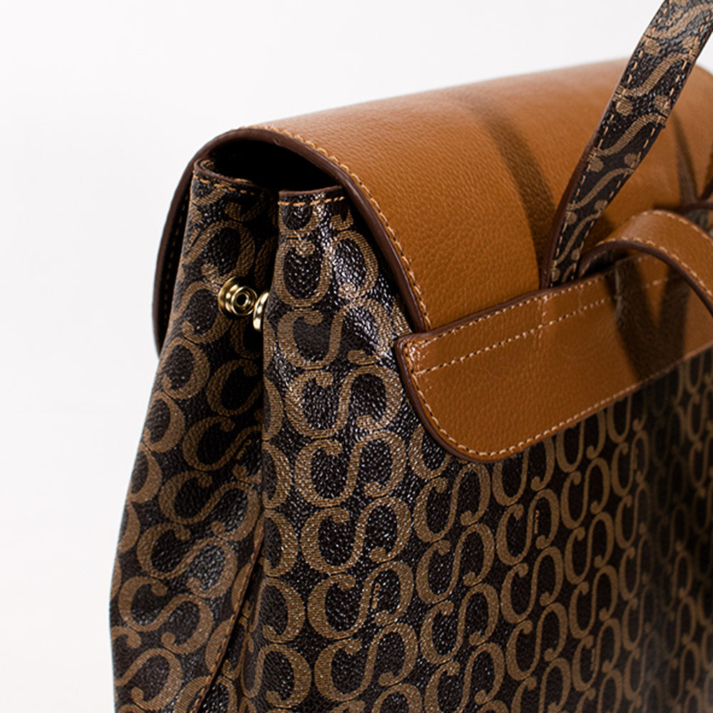 Mochila Feminina Maitê Canvas - Marrom