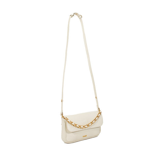Bolsa de Couro Tiracolo Bag Julia - Off White