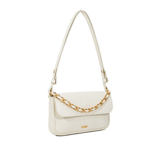 Bolsa de Couro Tiracolo Bag Julia - Off White