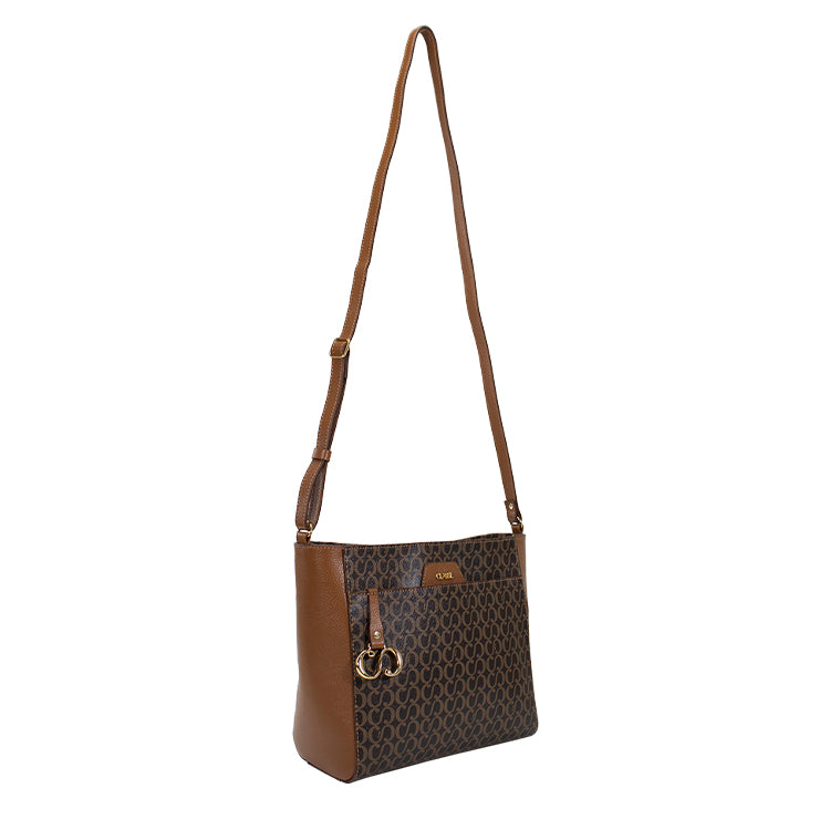 Bolsa Crossbody Canvas Maitê - Marrom/Nocciola