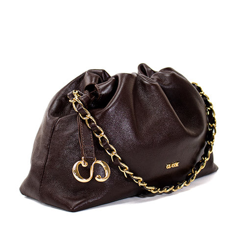Bolsa de Couro Crossbody Bag Bru - Chocolate