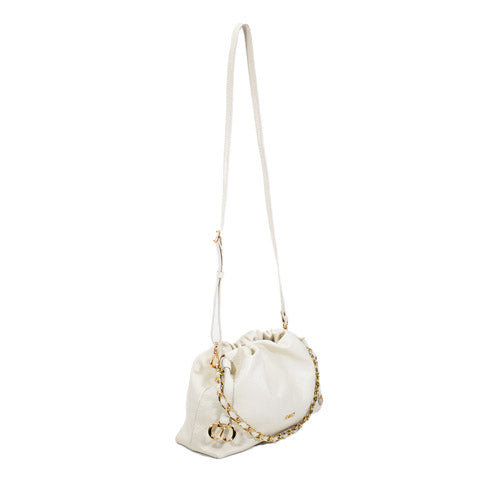 Bolsa de Couro Crossbody Bag Bru - Off White