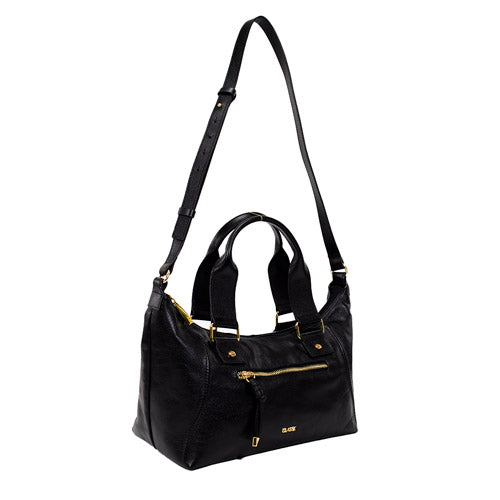 Combo: Bolsa de Couro Tote Bag Luisa - Preto Soft + Carteira Exclusiva