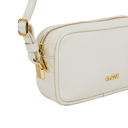 Bolsa de Couro Camera Bag Sena - Off White