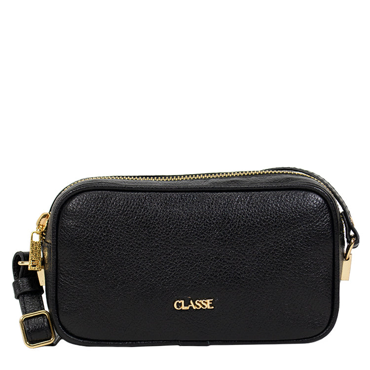 Bolsa de Couro Camera Bag Sena - Preto