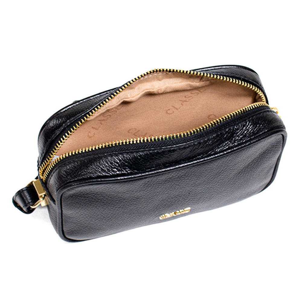 Bolsa de Couro Camera Bag Sena - Preto
