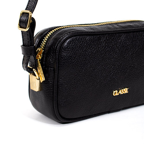Bolsa de Couro Camera Bag Sena - Preto