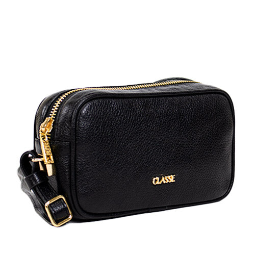 Bolsa de Couro Camera Bag Sena - Preto