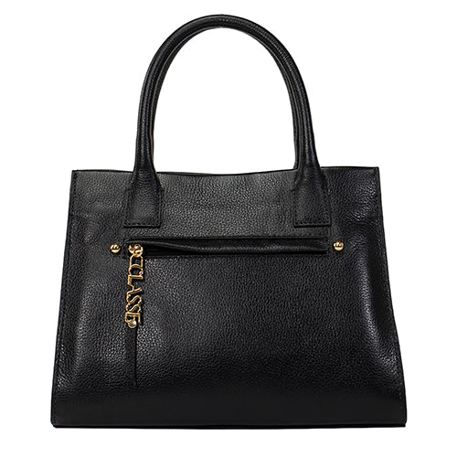 Bolsa de Couro Tote Bag San - Preta