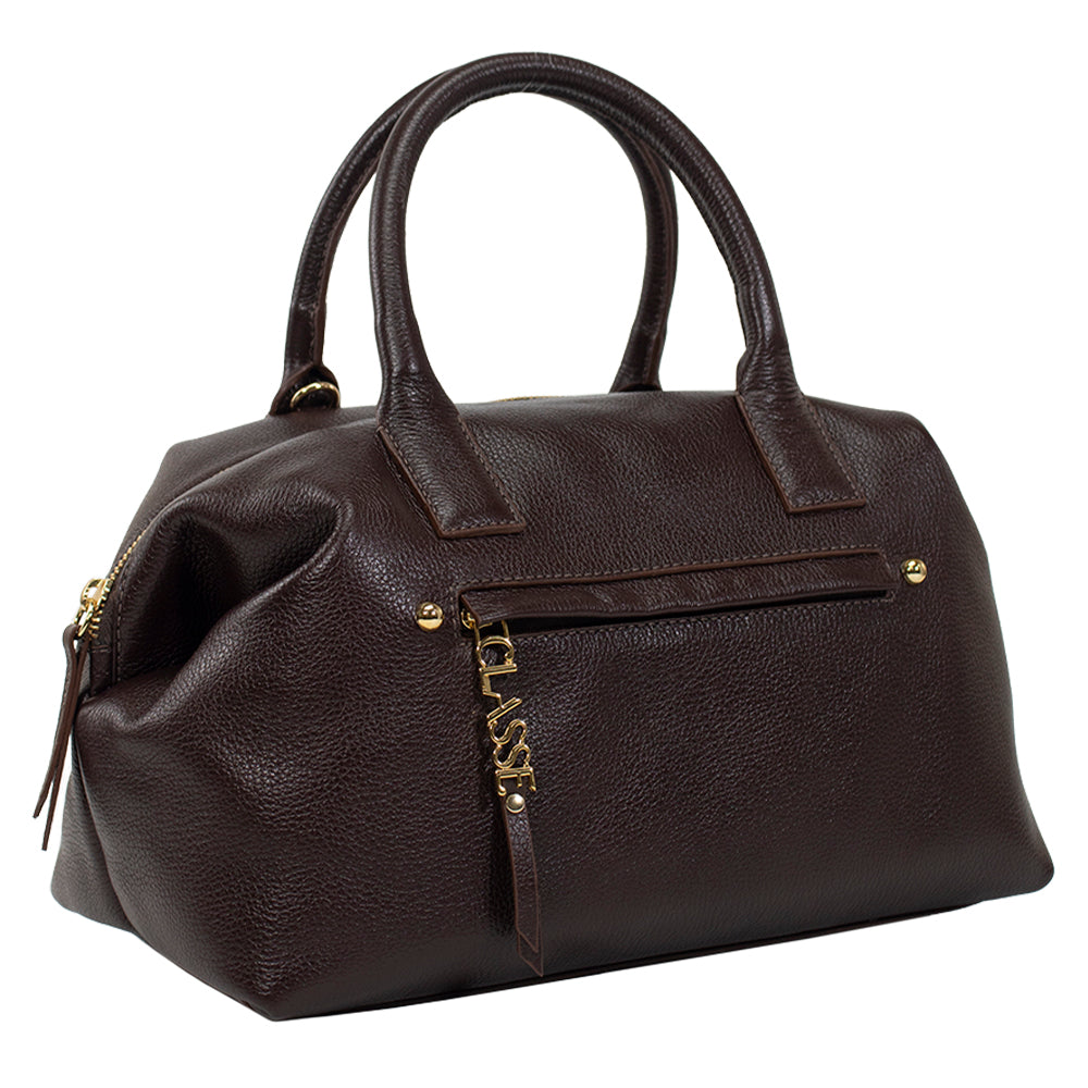 Bolsa de Couro Tote Bag San - Chocolate