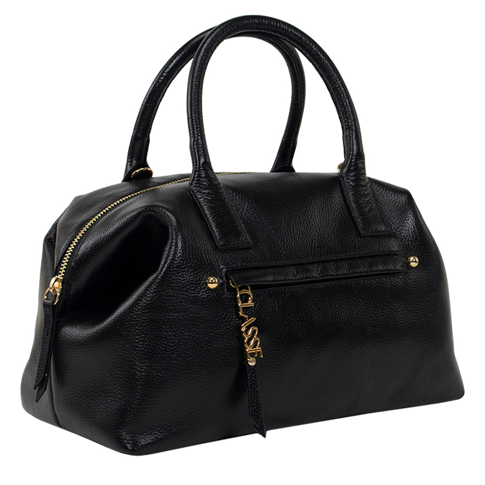 Bolsa de Couro Tote Bag San - Preta