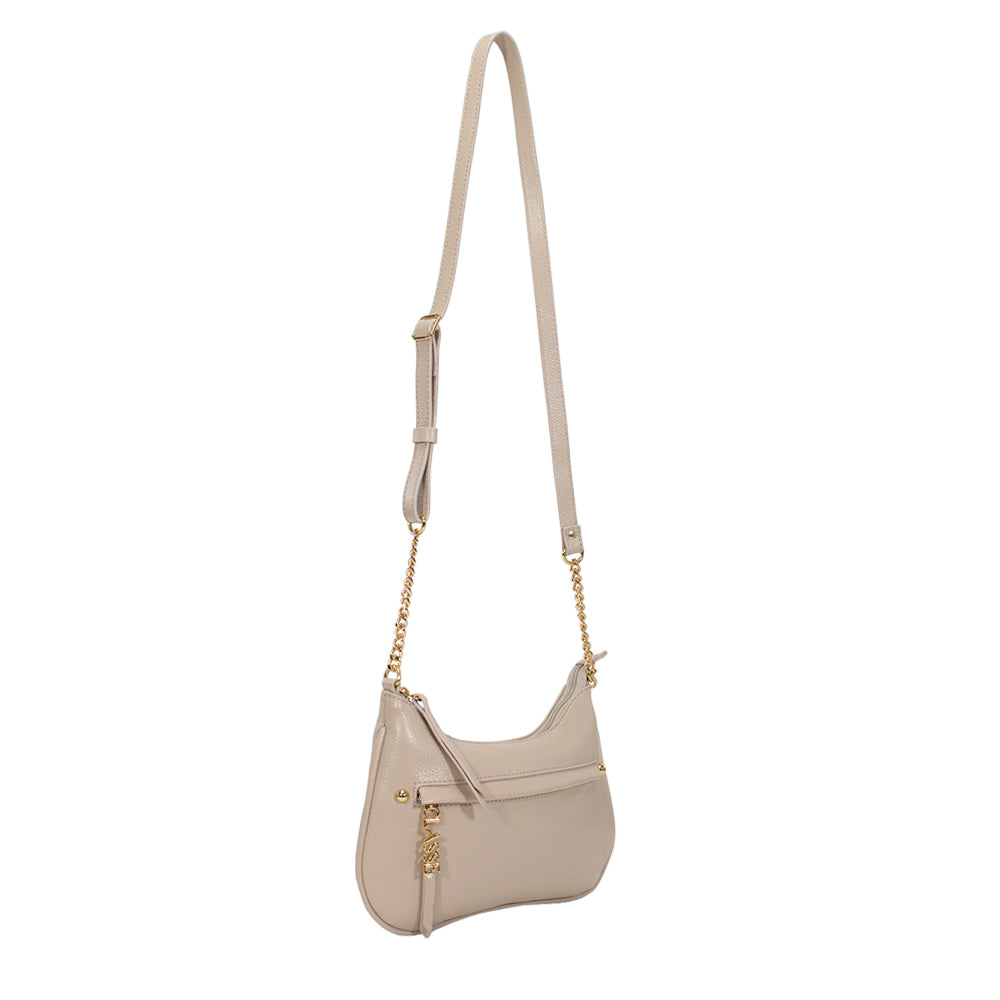 Bolsa de Couro Crossbody Bag San - Creme