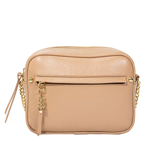 Bolsa de Couro Camera Bag San - Tan